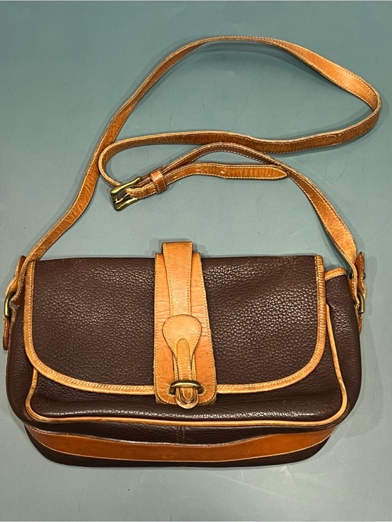 Dooney & Bourke Handbags - Vintage Dooney & Bourke Pebbled Leather Equestrian Crossbody Purse Duck 90s/80s